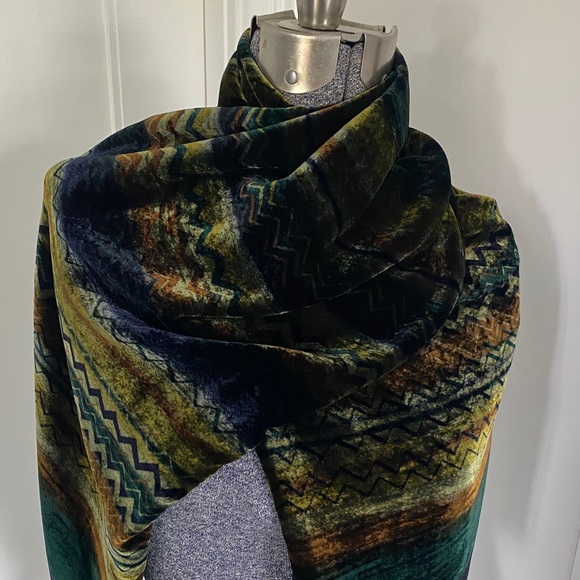 Missoni Velvet & Silk Scarf 55”x14”